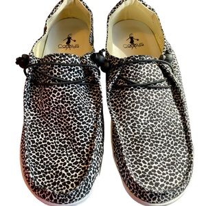 Corkys (Small Black Leopard Print) Kayak Shoe Size 11